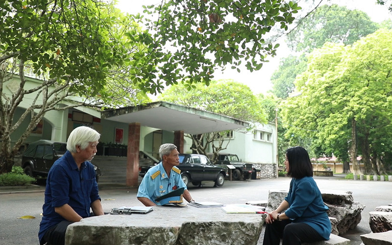 Giao lưu với các khách mời tại Hoàng thành Thăng Long. (Ảnh: VTV)