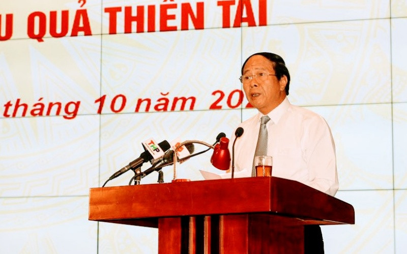 Đồng chí Lê Văn Thành, Ủy viên T.Ư Đảng, Bí thư Thành ủy, Chủ tịch HĐND thành phố Hải Phòng phát động ủng hộ miền trung. Các tỉnh, thành phố ủng hộ đồng bào miền trung -0