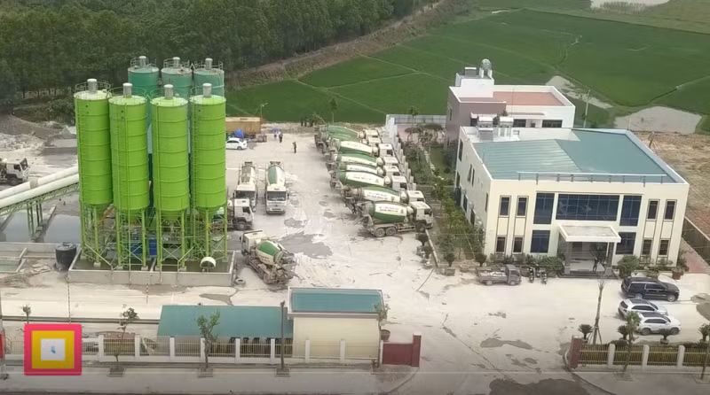 Nhà máy sản xuất bê-tông tươi Bảo An được đầu tư hiện đại, đồng bộ.