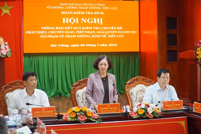 Thông báo kết quả kiểm tra công tác chống tham nhũng, tiêu cực tại Sóc Trăng -0