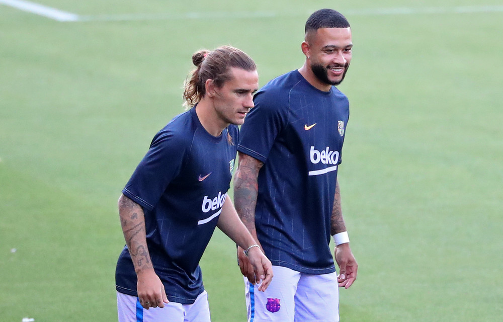 Antoine Griezmann và Memphis Depay được kỳ vọng sẽ làm mới hàng công Barca ở mùa giải mới. (Ảnh: Getty Images) Không Messi, Barca vẫn ngổn ngang trước thềm mùa giải mới -0