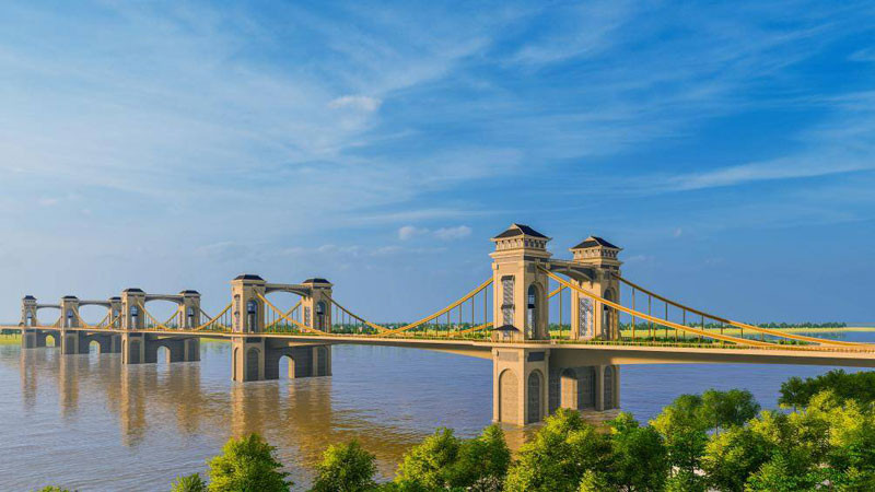 Phối cảnh cầu Trần Hưng Đạo.