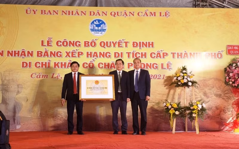 Di chỉ khảo cổ Chăm Phong Lệ (Đà Nẵng) trở thành Di tích cấp thành phố.