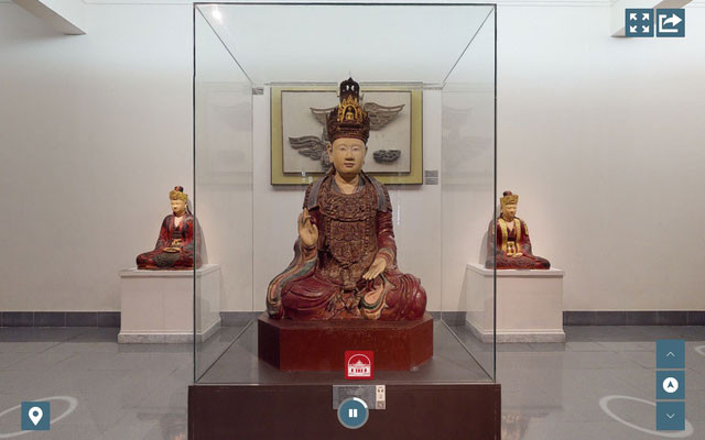 Tham quan hiện vật ảo tại Bảo tàng Mỹ thuật Việt Nam. (Ảnh: Bảo tàng Mỹ thuật Việt Nam) Tham quan trực tuyến – Lối ra của Bảo tàng mùa Covid -0