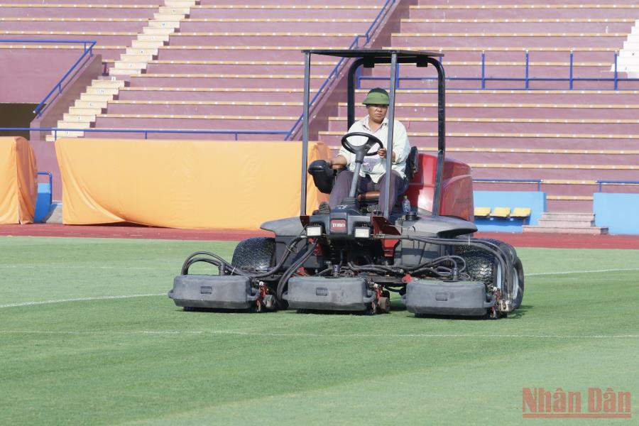 Sân vận động thành phố Việt Trì thường xuyên được chỉnh trang phục vụ tốt các trận thi đấu môn bóng đá nam tại SEA Games 31. Phú Thọ sẵn sàng tổ chức môn bóng đá nam tại SEA Games 31 -0