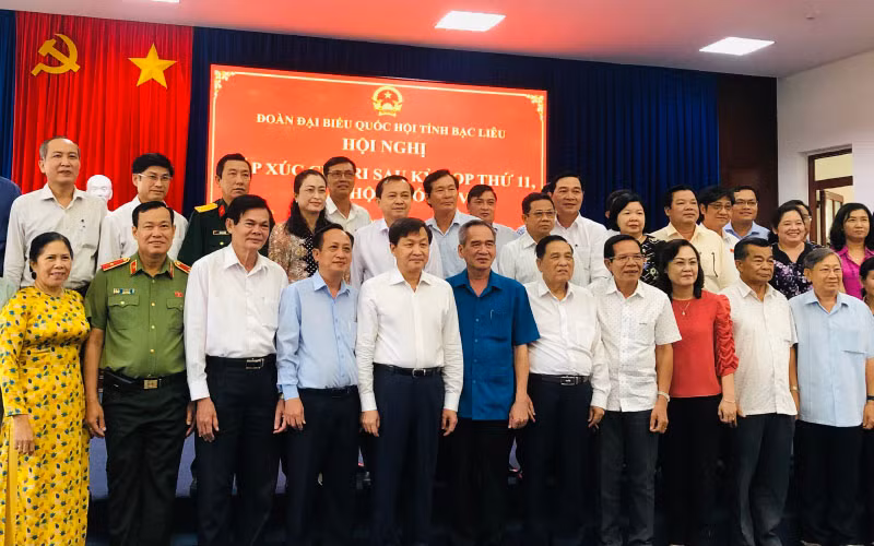 Đồng chí Lê Minh Khái tiếp xúc cử tri tại Bạc Liêu