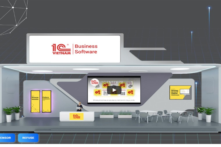 Mẫu gian hàng trực tuyến của doanh nghiệp. ITU Virtual Digital World 2020: “Cùng nhau xây dựng thế giới số
