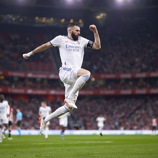 Benzema tiếp tục bùng nổ ở mùa giải này. (Nguồn: Getty Images) Ngược dòng kinh điển hạ Man City, Real Madrid hiên ngang vào chung kết -0