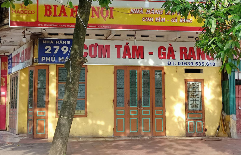Các hộ kinh doanh ở TP Thái Bình bị dừng hoạt động do ảnh hưởng bởi dịch Covid-19.