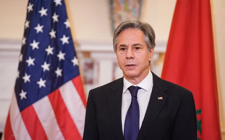 Ngoại trưởng Mỹ Antony Blinken phát biểu tại Washington, DC, ngày 22/11/2021. (Ảnh: AFP/TTXVN)