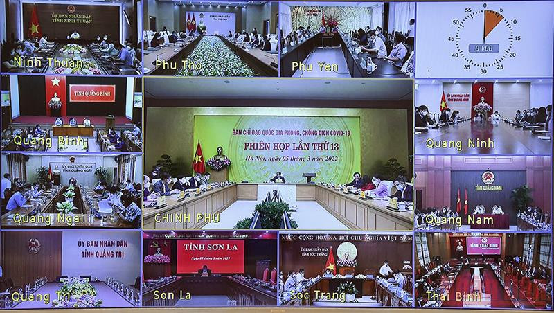 (Ảnh: TRẦN HẢI) Ban Chỉ đạo quốc gia phòng, chống dịch Covid-19 họp phiên thứ 13 -0