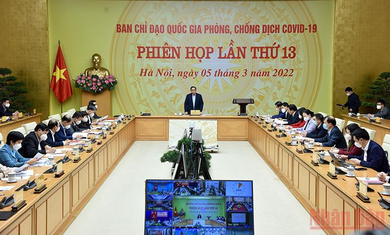 (Ảnh: TRẦN HẢI) Ban Chỉ đạo quốc gia phòng, chống dịch Covid-19 họp phiên thứ 13 -0