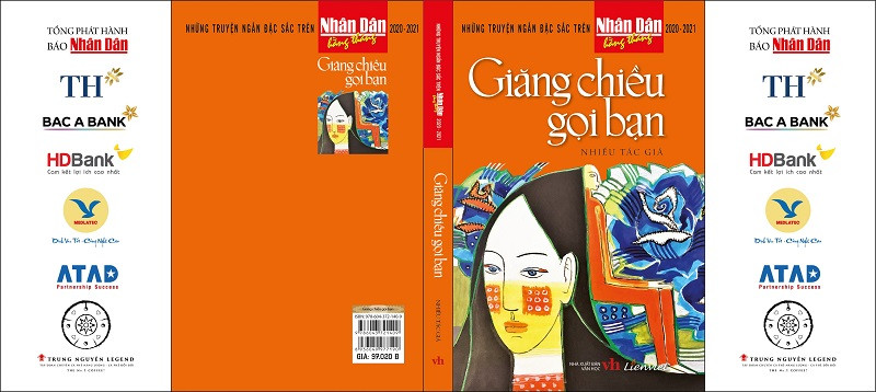 Bìa cuốn sách ‘Giăng chiều gọi bạn’, tuyển tập truyện ngắn được Nhân Dân hằng tháng ra mắt nhân dịp kỷ niệm 25 năm ngày thành lập. Nhân Dân hằng tháng - Dấu ấn tuổi 25 -0