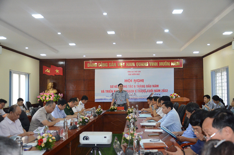 Phó tổng cục trưởng Tổng cục Thủy sản - Cục trưởng Cục Kiểm ngư Nguyễn Quang Hùng kết luận hội nghị. Sớm chuẩn hóa lực lượng kiểm ngư ở các địa phương -0