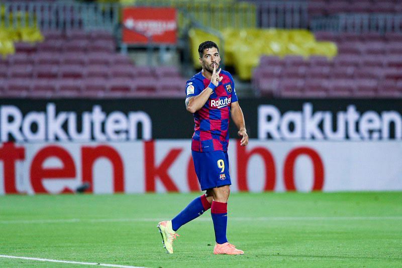 Suarez đã có 195 bàn thắng cho Barca. Ảnh: FC Barcelona Espanyol xuống hạng, Barca nhen nhóm hy vọng đua vô địch -0