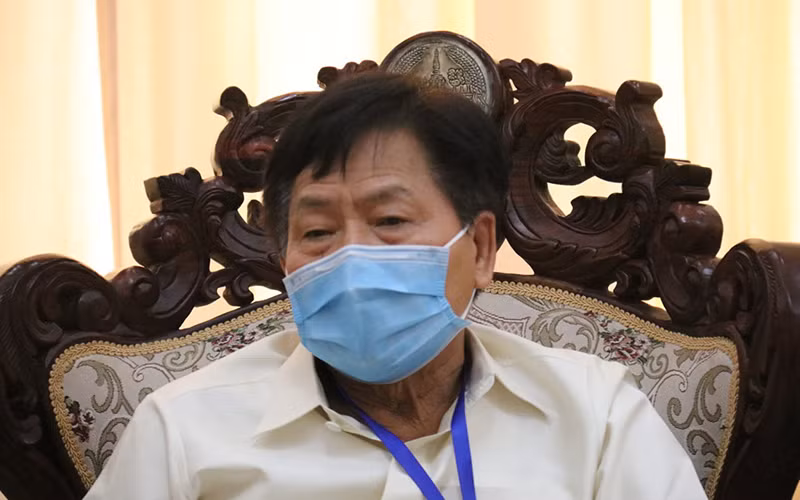 Bộ trưởng Y tế Lào Bounkong Sihavong nhấn mạnh Lào cần thắt chặt biện pháp phòng chống dịch bệnh Covid-19 để sớm đối phó kịp thời.