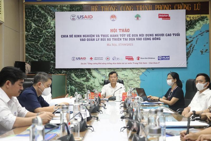 Hội thảo quốc gia theo hình thức trực tuyến về chia sẻ kinh nghiệm và xúc tiến đưa nội dung người cao tuổi vào quản lý rủi ro thiên tai dựa vào cộng đồng. Phát huy vai trò của người cao tuổi trong phòng, chống thiên tai -0