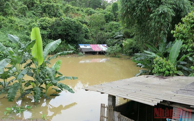 Nhiều điểm trên địa bàn thành phố Hà Giang bị ngập úng. Mưa lũ gây nhiều thiệt hại tại các tỉnh Đông Bắc Bộ -0