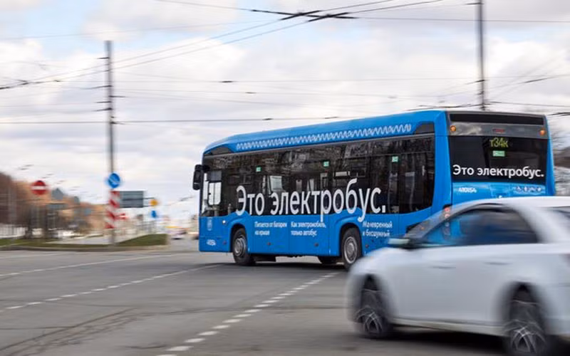 Xe buýt chạy điện cỡ lớn sẽ dần thay thế toàn bộ xe điện bánh hơi ở thủ đô Moscow.