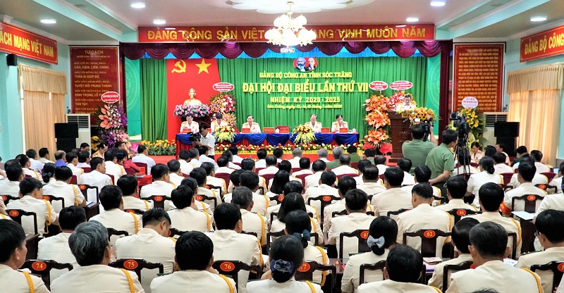 Quang cảnh Đại hội. Đại hội Đảng bộ Công an tỉnh Sóc Trăng, nhiệm kỳ 2020 - 2025 -0
