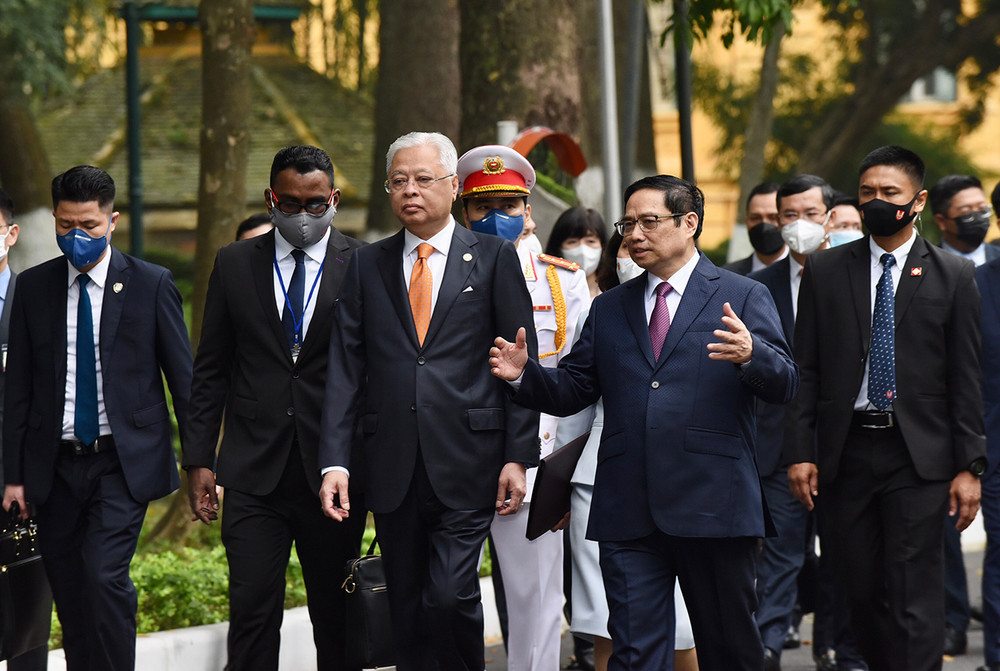 Thủ tướng Phạm Minh Chính đón Thủ tướng Malaysia Dato’ Sri Ismail Sabri bin Yaakob. 2.jpg -0