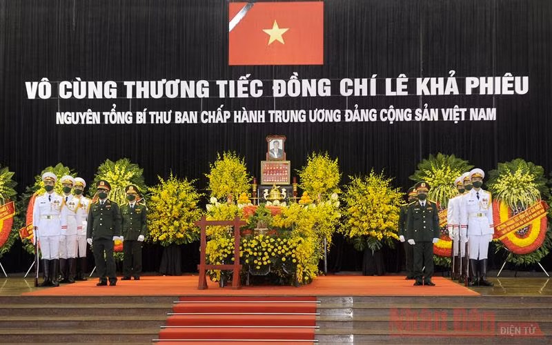 [Cập nhật]: Lễ truy điệu và an táng nguyên Tổng Bí thư Lê Khả Phiêu -0
