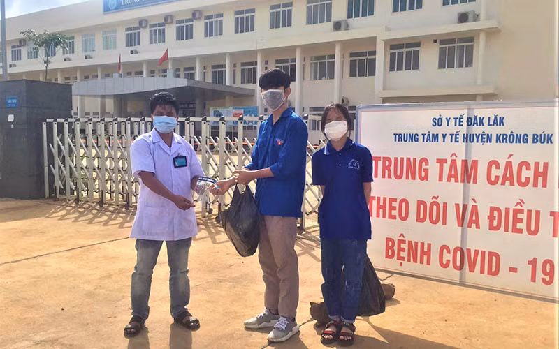 Trung tâm Y tế huyện Krông Búk, nơi điều trị cho các bệnh nhân Covid-19 trên địa bàn huyện.