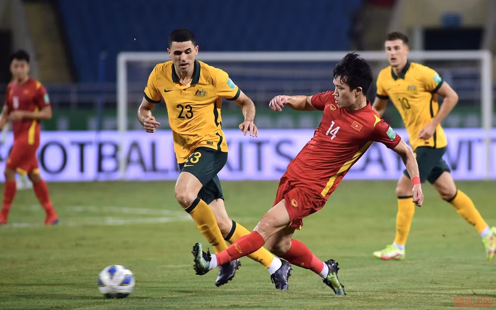 Tuyển Việt Nam đã có 90 phút thi đấu ấn tượng trước đối thủ được đánh giá vượt trội hơn rất nhiều. (Ảnh: TRẦN HẢI)