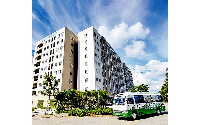  Một góc Dự án nhà ở xã hội Bamboo Garden (huyện Quốc Oai). Ảnh: HÀ THU