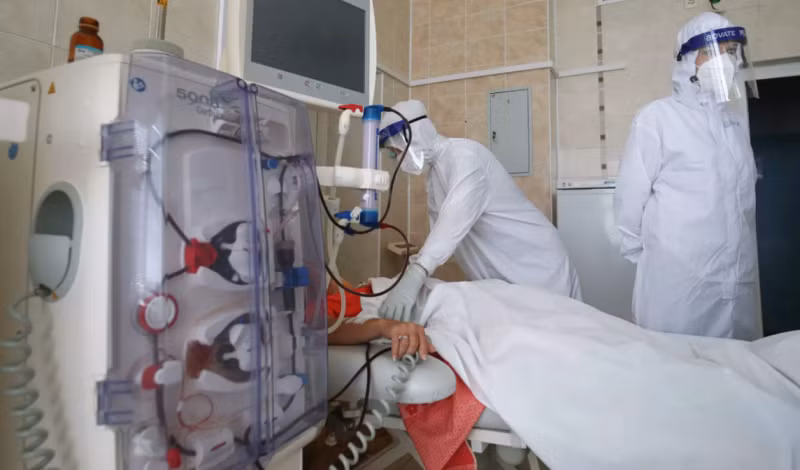 Điều trị bệnh nhân Covid-19 tại Nga. (Nguồn: RIA-Novosti)