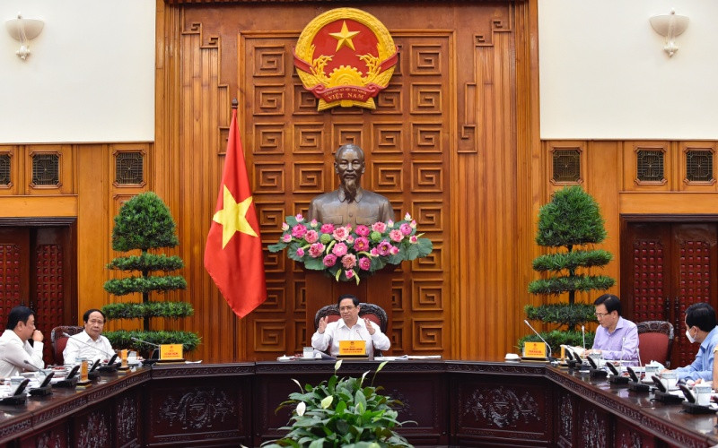 Quang cảnh buổi làm việc. Thủ tướng Phạm Minh Chính làm việc với Bộ Nông nghiệp và Phát triển nông thôn -0