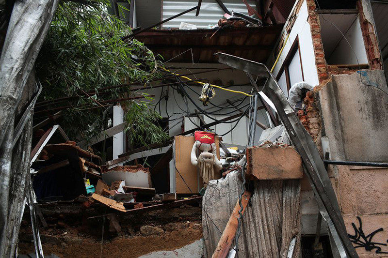 Hơn 300 người đã phải rời khỏi nhà do ảnh hưởng của thiên tai. (Ảnh: Reuters) Brazil -3