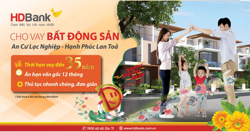 HDBank nâng thời hạn vay mua nhà, sửa nhà lên 35 năm