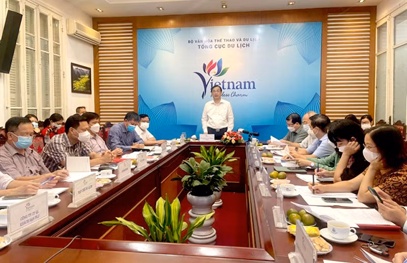 Hội nghị tại điểm cầu Hà Nội.