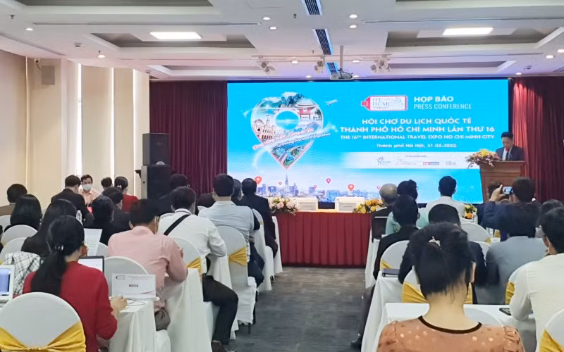 Toàn cảnh họp báo ITE HCMC 2022.