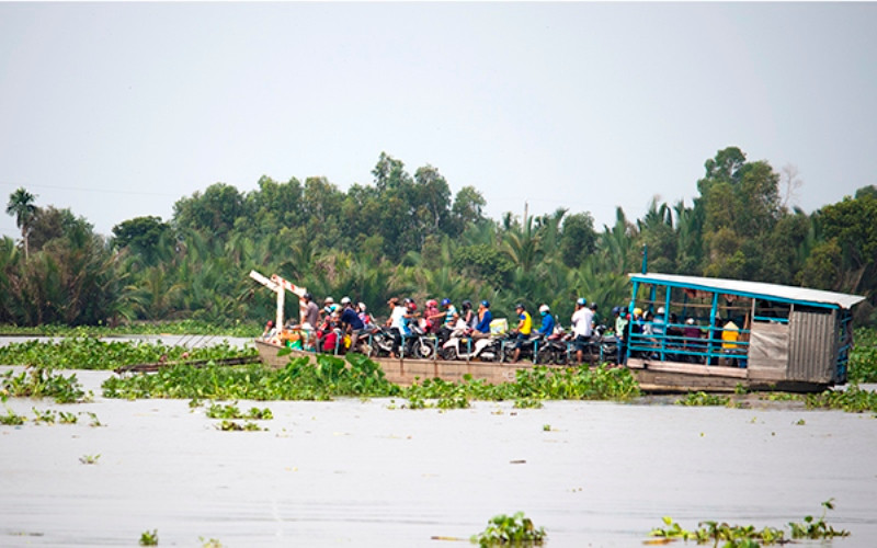 Những chuyến phà qua lại giữa hai huyện Gò Quao và U Minh Thượng. Đến với xứ Gò Quao -0