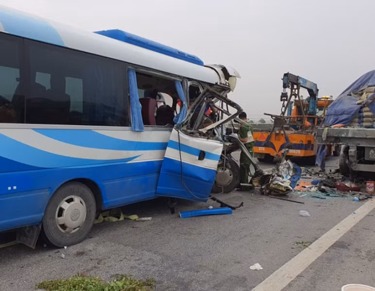 Hiện trường vụ tai nạn.