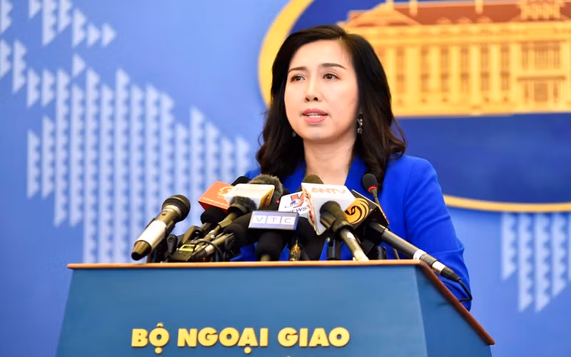 Người phát ngôn Bộ Ngoại giao Lê Thị Thu Hằng. (Ảnh: Bộ Ngoại giao)