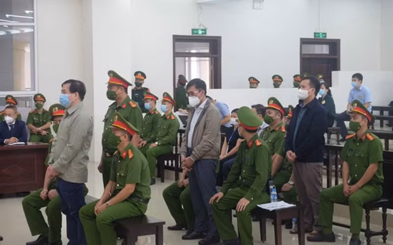 Các bị cáo trong vụ án.