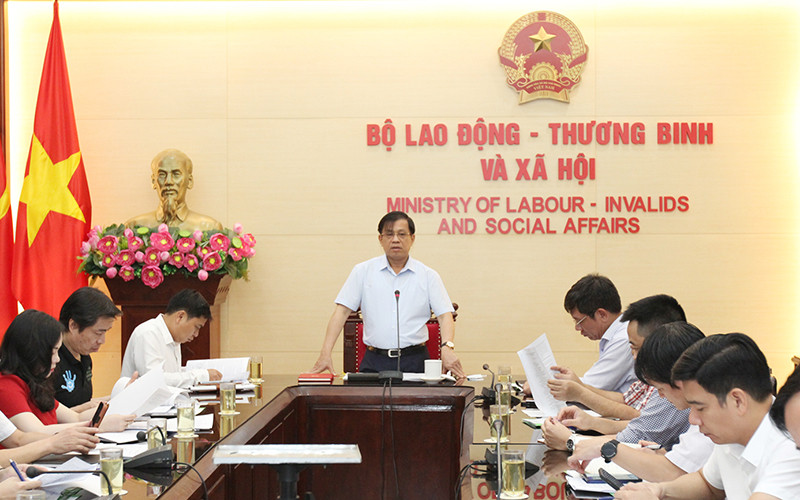 Phiên họp Tổ công tác 06 của Bộ Lao động-Thương binh và Xã hội (Ảnh: Molisa).