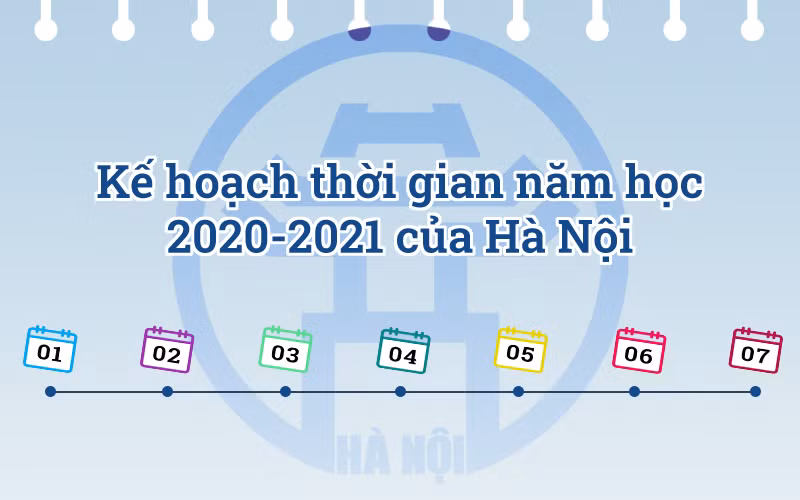 [Infographic] Kế hoạch thời gian năm học 2020-2021 của Hà Nội