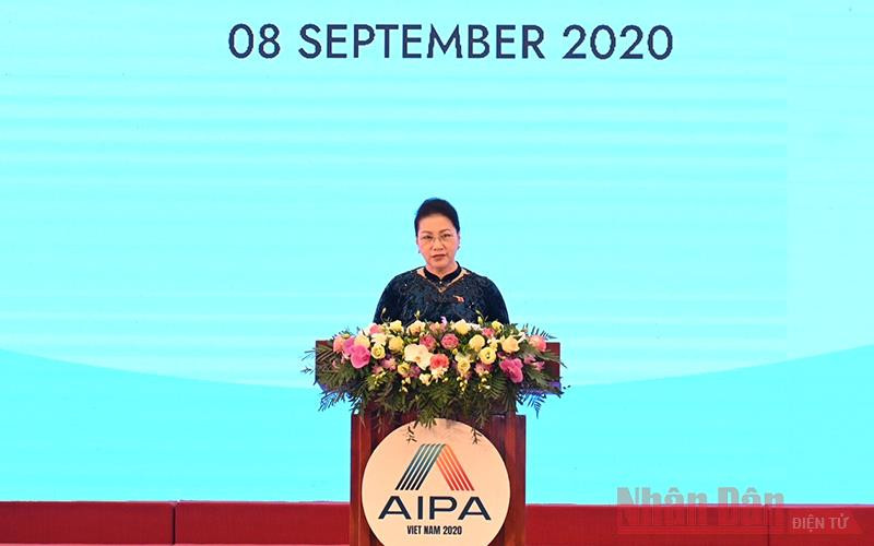 Khai mạc Đại hội đồng AIPA 41: Vì một Cộng đồng ASEAN gắn kết, vững mạnh ảnh 4 Khai mạc Đại hội đồng AIPA 41: Vì một Cộng đồng ASEAN gắn kết, vững mạnh và lấy người dân làm trung tâm -0