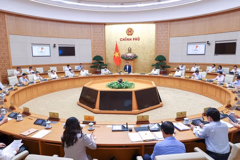 Cách thức giải quyết công việc của Chính phủ là thảo luận và quyết nghị tại phiên họp Chính phủ. (Ảnh: baochinhphu.vn)