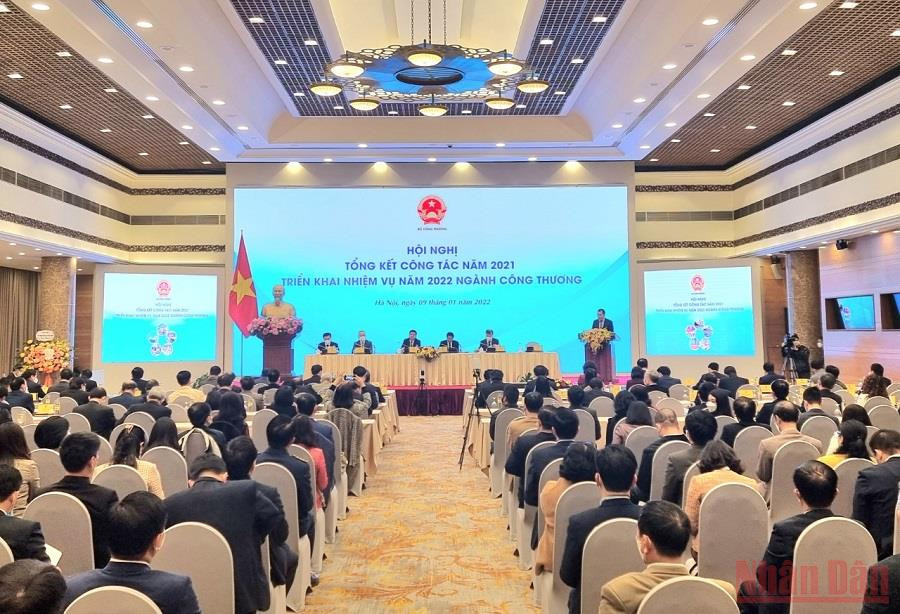 Toàn cảnh hội nghị . Ngành công thương về đích với nhiều “điểm sáng” -0