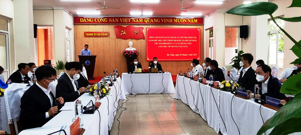 Đoàn công tác của Học viện Chính trị Quốc gia Hồ Chí Minh làm việc với Thành ủy Đà Nẵng. Tiếp tục đổi mới, nâng cao chất lượng công tác quy hoạch, đào tạo cán bộ -0
