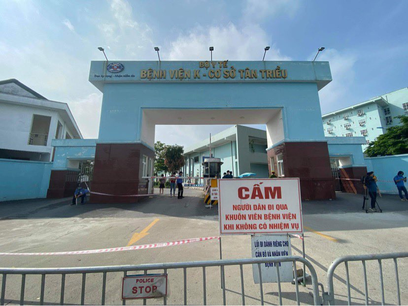 Bệnh viện K tạm thời phong tỏa sáng 7-5.