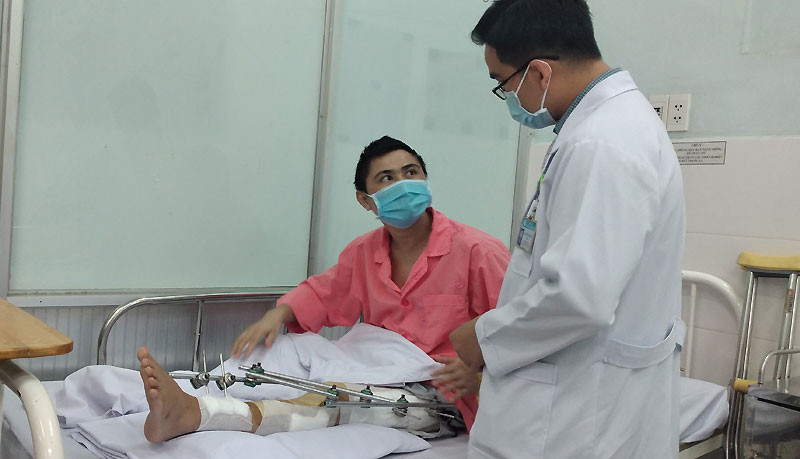 Bệnh nhân sau ca mổ.