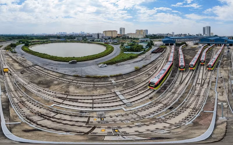 Toàn cảnh khu depot tại Nhổn.