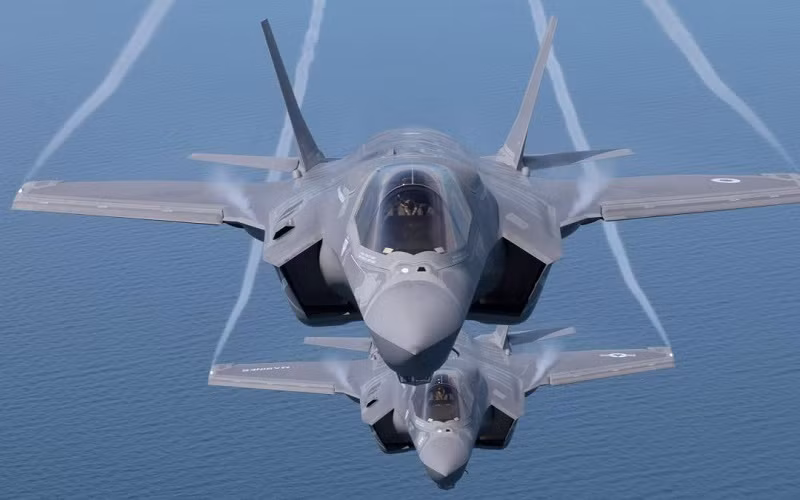 Máy bay chiến đấu tàng hình F-35 mà Mỹ dự định bán cho UAE. (Ảnh The Times/GETTY IMAGES)