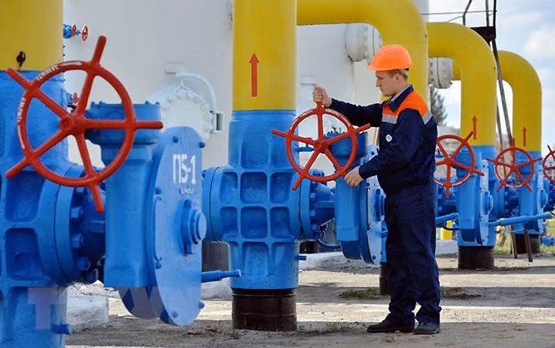 Trạm bơm khí đốt ở Boyarka, Ukraine. (Ảnh: AFP/TTXVN)